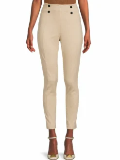 Women Calvin Klein High Rise Button Waist Leggings