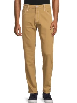 AG Jeans Jeans|High Rise Contrast Seam Relaxed Fit Jeans Tan