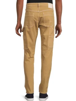 AG Jeans Jeans|High Rise Contrast Seam Relaxed Fit Jeans Tan