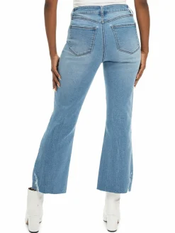 Women 1822 Denim High Rise Cropped Mini Bootcut Jeans
