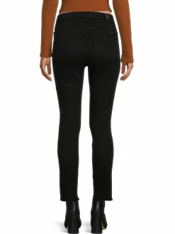 Women 7 For All Mankind High Rise Distressed Hem Ankle Jeans
