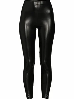 Women Hue High Rise Faux Leather Leggings