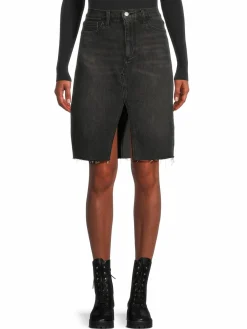 Women Joe's Jeans High Rise Front Slit Denim Skirt