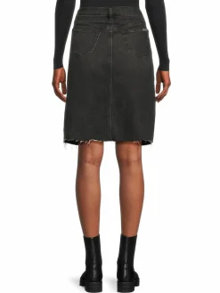 Women Joe's Jeans High Rise Front Slit Denim Skirt