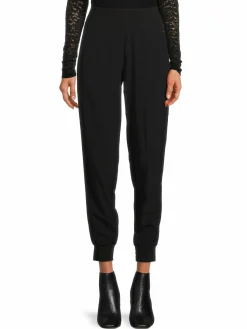 Women Pure Navy High Rise Joggers