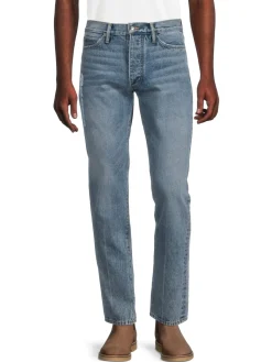 R H U D E Jeans|High Rise Logo Jeans Blue