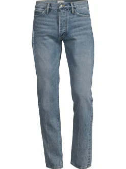R H U D E Jeans|High Rise Logo Jeans Blue