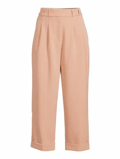 Women DKNY High Rise Pleated Cropped Pants