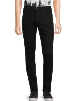 AG Jeans Jeans|High Rise Slim Straight Jeans Black