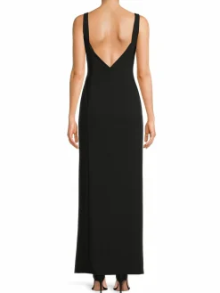 Women Calvin Klein High Slit Column Gown