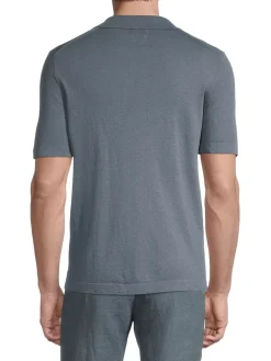 NN07 Linen|High Summer Ryan 6311 Polo Shirt Dust Blue