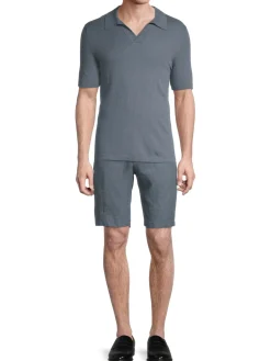 NN07 Linen|High Summer Ryan 6311 Polo Shirt Dust Blue