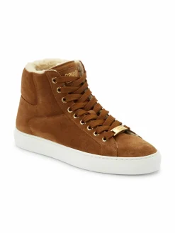 Cavalli Class by Roberto Cavalli High Top Faux Fur & Suede Sneakers