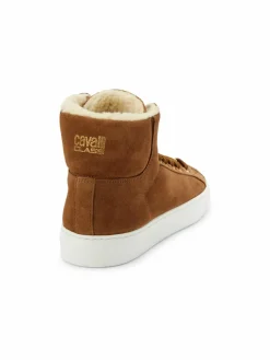 Cavalli Class by Roberto Cavalli High Top Faux Fur & Suede Sneakers