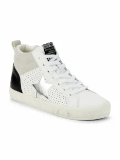 Vintage Havana High Top Glitter Leather Sneakers