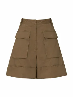 Women Tibi High Waist Cargo Shorts