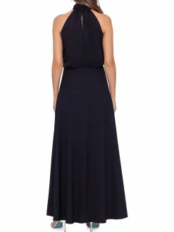 Women Betsy & Adam Highneck Blouson Jumpsuit