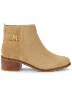 Cole Haan Holis Suede Block Heel Booties