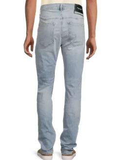 MIDNIGHT STUDIOS Jeans|Hollywood High Rise Button Hem Jeans Sky Blue