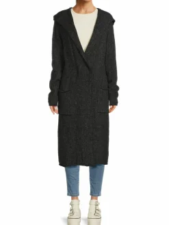 Women Renee C. Hooded Long Wool Blend Cardigan