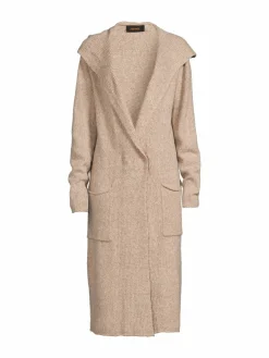 Women Renee C. Hooded Long Wool Blend Cardigan