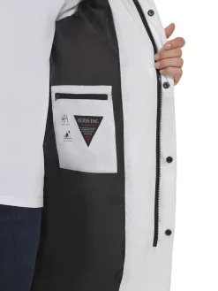 Guess Coats & Jackets|Hooded Longline Puffer Jacket