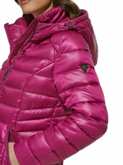 Women Guess Hooded Puffer Jacket
