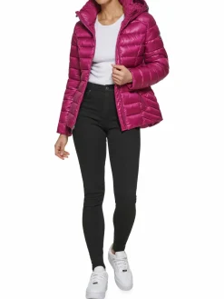Women Guess Hooded Puffer Jacket