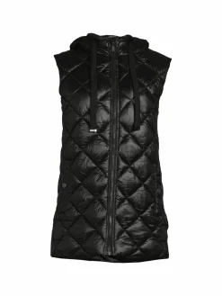 Women Andrew Marc Sport Hooded Quilted Vest