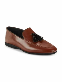Paul Stuart Hope Leather Tassel Loafers