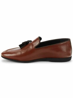 Paul Stuart Hope Leather Tassel Loafers