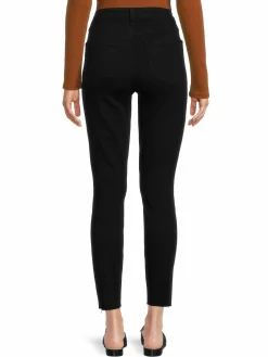 Women Paige Hoxton Raw Hem Ankle Jeans