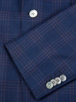 BOSS Blazers & Sportcoats|Hutson Slim Fit Virgin Wool Sportcoat Blue