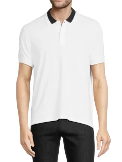Patrick Assaraf Polos|Iconic Short Sleeve Tip Polo