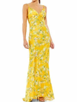 Women Mac Duggal Ieena Floral Mermaid Gown