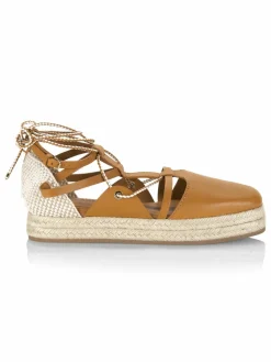 Ulla Johnson Imani Ankle Tie Platform Espadrilles