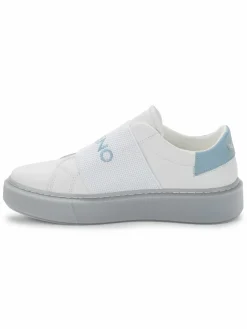 Valentino by Mario Valentino Incas Logo Leather Platform Slip On Sneakers