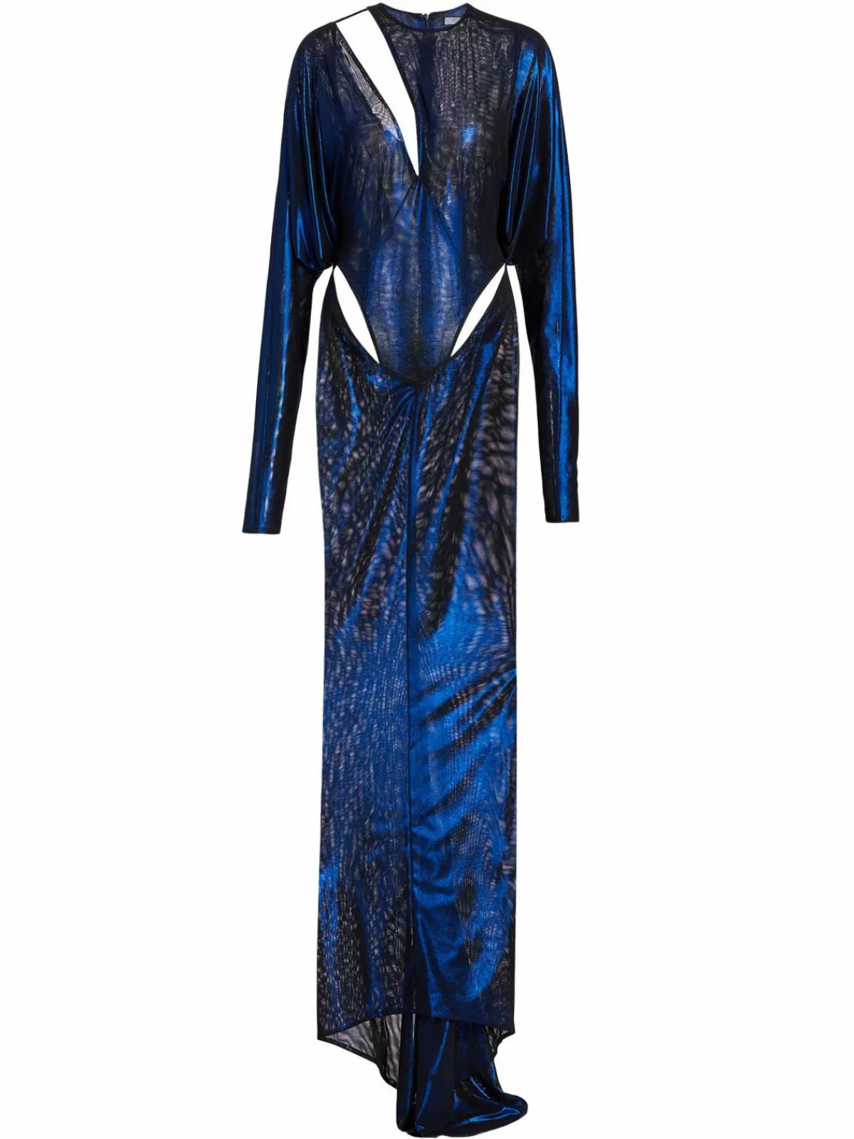 Women LaQuan Smith Iridescent Cut Out Gown