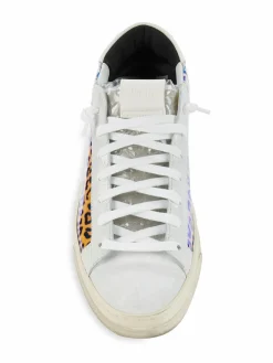 P448 Jack Leopard Print Low Top Sneakers