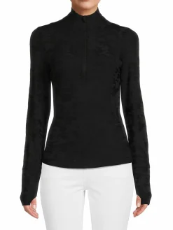 Women Spyder Jacquared Half Zip Pullover