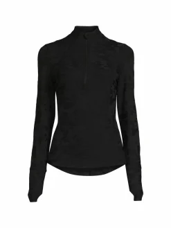Women Spyder Jacquared Half Zip Pullover
