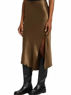 Women Rails Jada Asymmetric Satin Midi Skirt