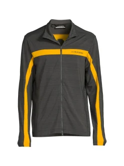 J.Lindeberg Activewear|Jarvis Mid Layer Track Jacket Volcanic Grey