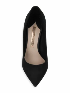 Sophia Webster Jasmine Suede Crystal Heel Pumps
