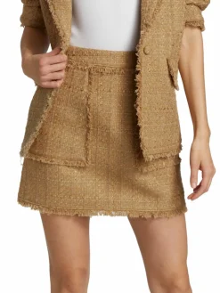 Women Cinq à Sept Jaycie Boucle Knit Miniskirt