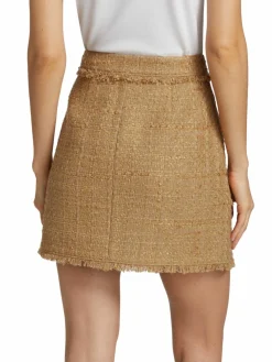 Women Cinq à Sept Jaycie Boucle Knit Miniskirt