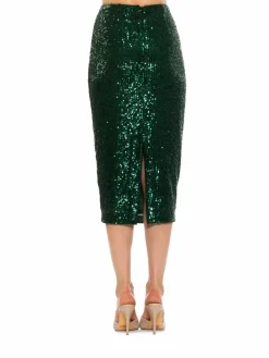Women Alexia Admor Jayden Sequin Midi Skirt