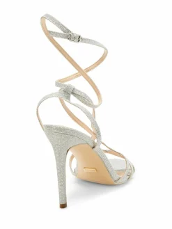 Bebe Jazzlyn Metallic Stiletto Sandals