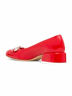 Beautiisoles by Robyn Shreiber Jila Patent Leather Block Heel Pumps