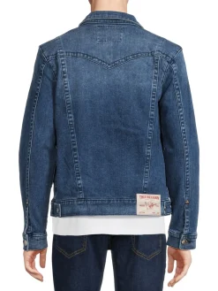 True Religion Coats & Jackets|Jimmy Washed Denim Jacket Medium Blue
